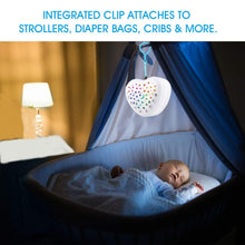 Load image into Gallery viewer, BEREST A13 White Noise Machine &amp; Baby Sleep Soother with 15 Soothing Sounds &amp; Projector Night Light Music Box, Cry Sensor, Rechargeable, Portable for Newborns, Toddlers, Attaches to Crib