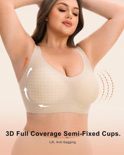 Load image into Gallery viewer, Wireless Jelly Bras for Women Push Up Seamless Breathable Full Coverage No Underwire Plus Size Older T-Shirt Bralette