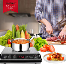 Load image into Gallery viewer, Duxtop Whole-Clad Tri-Ply Stainless Steel Saucepan with Lid, 3 Quart, Kitchen Induction Cookware