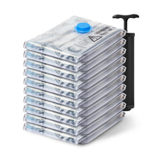 Load image into Gallery viewer, Vacuum Seal Bags for Clothing Travel, 10 Jumbo - Space Saver Vacuum Storage Bags, Blanket &amp; Clothes Storage Bags Vacuum Sealed – Hand Pump Included, Bolsas Para Guardar Ropa Al Vacío