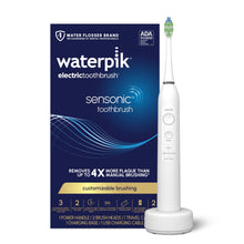 Load image into Gallery viewer, Waterpik Sensonic Sonic Electric Toothbrush, Rechargeable Toothbrush for Adults with 3 Modes, Travel Case, USB Charger, White STW-03W020, Packaging May Vary