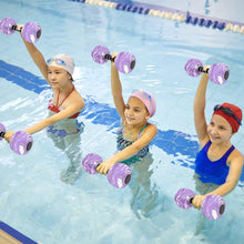 Load image into Gallery viewer, Water Dumbbells, 2PACK Aquatic Exercise Dumbbells, EVA Foam Barbells for Men Women Youth Water Workouts