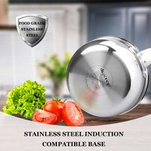 Load image into Gallery viewer, Duxtop Whole-Clad Tri-Ply Stainless Steel Saucepan with Lid, 3 Quart, Kitchen Induction Cookware