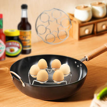 Load image into Gallery viewer, Stainless Steel Egg Steamer Rack Stackable Steamer Trays 2 Pack Combo for Egg Steamer Basket Egg Steaming Tray Steamed Rack for Pot Cook