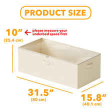 Load image into Gallery viewer, SpaceAid 2 Pack 10&quot; High Under Bed Storage Containers, Large Underbed Storage Organizer Bins with Lids for Bedroom, Dorm, Clothes, Closet Organization, Bed Sheets and Blankets (Gray)