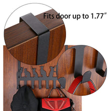 Load image into Gallery viewer, Wintek Over the Door Hook Hanger, Heavy Duty Organizer Rack for Towel, Hat,Hoodies,Coat , Cloth,Bag - 8 Hooks (Black)