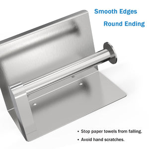 Adhesive Toilet Paper Holder with Phone Shelf, Wall Mounted Or Adhesive, Rustproof Toilet Paper Roll Holder- Silver