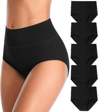 Load image into Gallery viewer, MISSWHO Cotton High Waisted Women Underwear Soft Briefs Full Coverage Comfy Ladies Panties (Regular &amp; Plus Size)