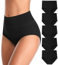 Load image into Gallery viewer, MISSWHO Cotton High Waisted Women Underwear Soft Briefs Full Coverage Comfy Ladies Panties (Regular &amp; Plus Size)