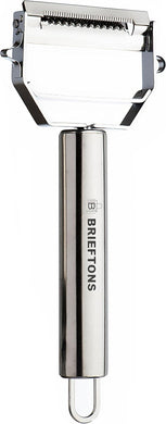 Brieftons Julienne Peeler/Cutter/Slicer: Serrated Stainless Steel Fruit/Vegetable Peeler & Julienne Slicer