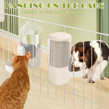 Load image into Gallery viewer, 34oz Hanging Automatic Cat Food and Water Dispenser, 1L Auto Gravity Pet Feeder Set, Cage Cat Dog Feeder for Kitten Puppy Bunny Guinea Pig (Milk Coffee)