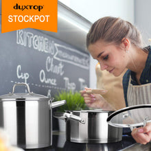 Load image into Gallery viewer, Duxtop Professional Stainless Steel Cookware Induction Ready Impact-bonded Technology (4.2Qt Stockpot)