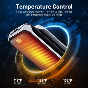 2 Pack Hand Warmers, Rechargeable Electric Hand Warmer, 8Hrs Long-Lasting Heat, Reusable, Portable Pocket Warmers, Christmas Warm Gifts for Men Women Kids Camping