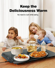 Load image into Gallery viewer, BW450 Dark Gray Food Warming Mat Bundle with BW701 Dark Blue Electric Warming Tray