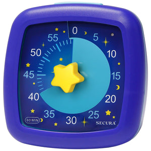 Secura 60-Minute Visual Timer, Silent Study Timer for Kids and Adults, Time Clocks, Time Management Countdown Timer for Teaching (Pink)