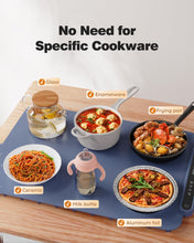 Load image into Gallery viewer, Food Warming Mat, iTRUSOU Electric Warming Tray Full Surface Heating to Keep Food Warm or Thawing, Versatile Food Warmer with 3 Temperature Setting for Parties Buffets Gatherings Holidays Daily Use