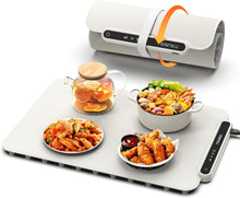 Load image into Gallery viewer, Pro Electric Griddle with Removable Touch Panel and iTRUSOU Electric Warming Tray Full Surface Heating