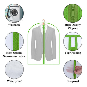 Garment Bags Cover for Hanging Clothes Gowns, 23.6’’×39.1’’,5 Pack Black