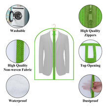 Load image into Gallery viewer, Garment Bags Cover for Hanging Clothes Gowns, 23.6’’×39.1’’,5 Pack Black