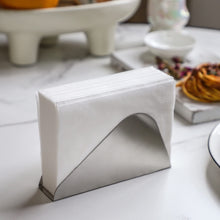 Load image into Gallery viewer, Napkin Holder Set of 2 - Stainless Steel Napkin Holders for Tables Modern Serviette Holder Tissue Dispenser Perfect for Outdoor Events (Silver-1)