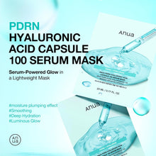 Load image into Gallery viewer, ANUA PDRN Hyaluronic Acid Capsule 100 Serum Mask, everyday glow korean sheet mask with Salmon PDRN, Hyaluronic acid, Collagen, Self home care facial mask for glass skin, Korean skin care (10EA)