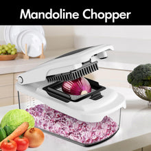 Load image into Gallery viewer, Vegetable Chopper With Container, Multifunctional Food Chopper Onion &amp; Vegetable Cutter Dicer With 8 Blades, Carrot &amp; Veggie Slicer 2 Blades