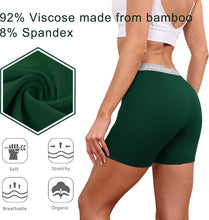 Load image into Gallery viewer, LALESTE Viscose Bamboo Boxer Briefs for Women Cotton Boy Shorts Underwear Soft Stretch Boyshorts Panties 5 Pack