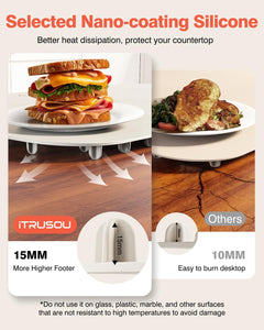 BW450 Beige Food Warming Mat Bundle with BW701 Off-White Electric Warming Tray