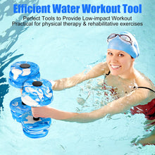 Load image into Gallery viewer, Aquatic Exercise Dumbbells, Water Dumbbells, 2PCS Foam Barbells for Men Women Water Workouts