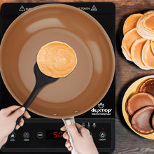 Load image into Gallery viewer, Duxtop Ceramic Non-stick Frying Pan, Stainless Steel Induction Frying Pan, 8-Inch Stir Fry Pan with Heavy-gauge Impact-bonded Bottom, FUSION Ti