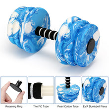 Load image into Gallery viewer, Aquatic Exercise Dumbbells, Water Dumbbells, 2PCS Foam Barbells for Men Women Water Workouts