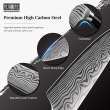 Load image into Gallery viewer, 3 Pieces Knife Set, Professional High Carbon Powder Steel Kitchen Knife Set, Ultra Sharp Knives Set for Kitchen with Elegant Gift Box
