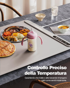 Electric Warming Tray Versatile Food Warmer for Gatherings,Parties,Everyday Use and Electric Griddle-Fast Heating in 10S, 18x10" Die-Cast Nonstick Plate, Foldable Design