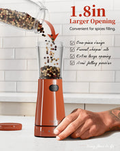 Load image into Gallery viewer, Electric Salt and Pepper Grinder, Stainless Steel Rechargeable Salt and Pepper Grinder Set with 4.5 oz Large Capacity, 1.8&quot; Wide Mouth, Adjustable Coarseness, Ideal for Kitchen