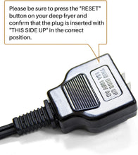 Load image into Gallery viewer, Secura Magnet Power Cord (Only Compatible L-DF401B-T Deep Fryer), 1M, Black
