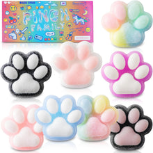 Load image into Gallery viewer, 8Pcs Taba Squishy Cat Paw Squeeze Toys, Squishy Fidget Toy, Kawaii Squishies Sensory Toys, Pinch Family, Cat Paws Mochi Toys,Stress Relief for Party Favors,Novelty Things for Adults Kids