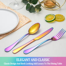 Load image into Gallery viewer, MUTNITT 30 Pcs Silverware Set Service for 6,Premium Stainless Steel Flatware Set,Mirror Polished Cutlery Utensil Sets,Durable Kitchen Eating Tableware Sets,Include Fork Knife Spoon,Dishwasher Safe