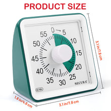 Load image into Gallery viewer, Secura 60-Minute Visual Timer, Classroom Timer, Countdown Timer for Kids and Adults, Time Management Tool for Teaching (Blue &amp; Blue)