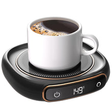 Load image into Gallery viewer, Coffee Mug Warmer, Cup Warmer for Desk with Auto Shut Off, 3 Temp Settings, Mug Warmer for Coffee, Beverage, Milk, Tea, Hot Chocolate, Coffee Warmer Plate in Your Home &amp; Office, Gift (Dark Black)