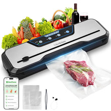 Load image into Gallery viewer, Vacuum Sealer Machine, with Starter Kit and 2-Year Warranty, Beelicious Automatic Air Sealing for Food Storage, Build-in Cutter, Moist Mode, EXT-VAC