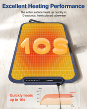 Load image into Gallery viewer, Food Warming Mat, iTRUSOU 27.5x16&#39;&#39; Electric Warming Tray with 7 Temp-Settings, Switchable Fahrenheit/Celsius, 99h Timer, Foldable Food Warmer Keep Food Warm at Buffet, Party, Sabbath, Daily Use