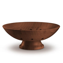 Load image into Gallery viewer, Bambüsi Fruit Bowl - 11&quot; Large Brown Wooden Pedestal Bowl for Kitchen Counter &amp; Dining Table Centerpiece, Premium Bamboo Wood Fruit Basket &amp; Banana Holder for Fresh Produce, Bread &amp; Home Decor