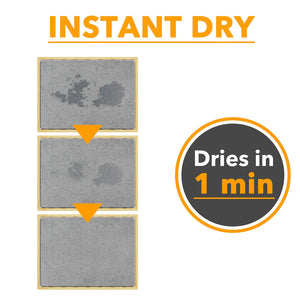 SpaceAid Bamboo Rack Dish Pad, Instant Dry Diatomaceous Earth Mat for Kitchen Counter, Stone Dish Fast Drying Mat Board (15.8 x 11.8 inch, White Marble)