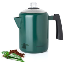 Load image into Gallery viewer, Mixpresso Stainless Steel Stovetop Coffee Percolator, 52 oz Classic Percolator Coffee Pot, Excellent As Camping Pot, 12 Cup Stainless Steel Camping Coffee Makers, Cool-Touch Handle.