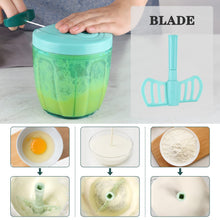 Load image into Gallery viewer, Manual Food Chopper Vegetable Cutter, Hand String Vegetable Chopper Onions Cutter for Vegetable Fruits Nuts BPA Free Food Safe Material, 550ml Gray