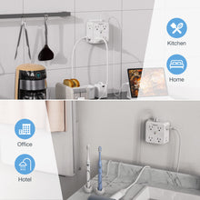 Load image into Gallery viewer, Surge Protector 8 Outlet Extender, TESSAN Multi Outlet Splitter with 3 USB Wall Charger (1 USB C Port), 3-Sided Multiple Plug Power Strip 1700J, Charging Station for Home Office Dorm Room
