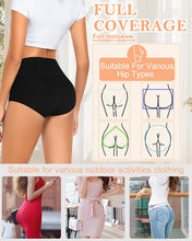 Load image into Gallery viewer, MISSWHO Cotton High Waisted Women Underwear Soft Briefs Full Coverage Comfy Ladies Panties (Regular &amp; Plus Size)
