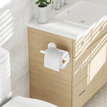 Load image into Gallery viewer, Toilet Paper Holder Wall Mount Bathroom Paper Roll Holder Tissue Handle Stainless Steel for Farmhouse Kitchen Matte Black
