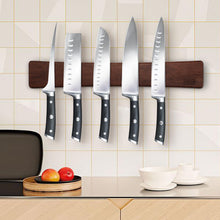 Load image into Gallery viewer, Magnetic Knife Strips, Magnetic Knife Holder for Wall 16 Inch, Acacia Wood Knife Magnetic Strip Use as Knife Bar, Knife Holder for Kitchen Utensil Organizer