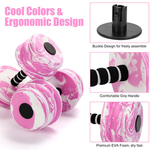 Aquatic Exercise Dumbbells, Water Dumbbells, 2PCS Foam Barbells for Men Women Water Workouts